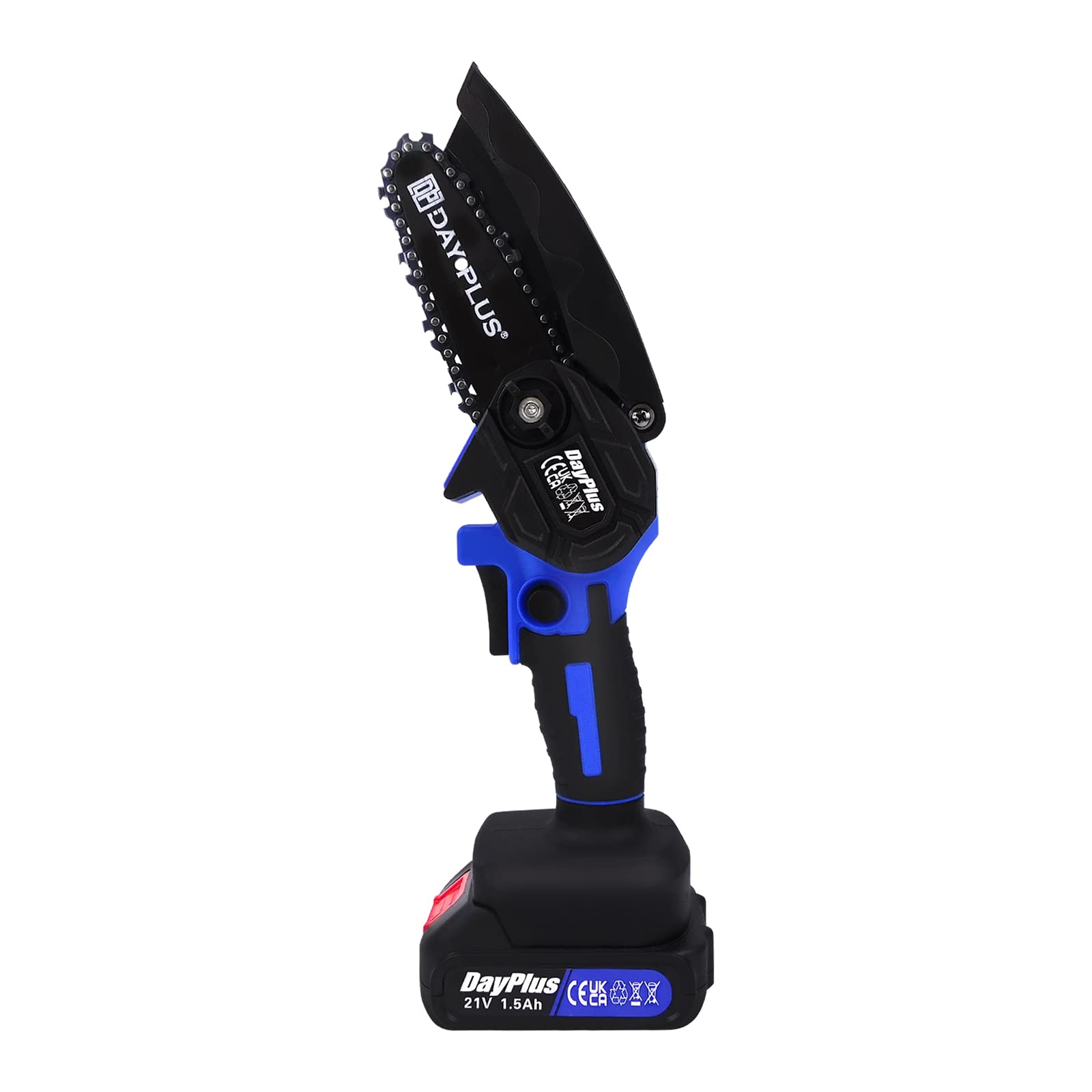 Batería de motosierra eléctrica portátil de 4 pulgadas, mini motosierra, pequeña sierra de mano poda tijeras motosierra para ramas de árboles