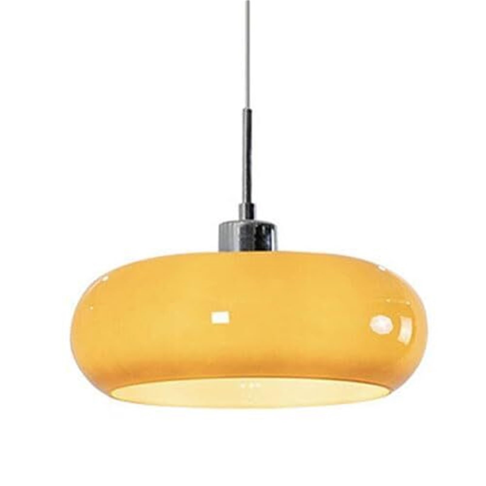 HUAYUSEDF Modern Simple Glass Pendant Lamp Chandelier Hanging Lighting Ceiling Fixture E27 Single Head Personalized Flush Mount for Cafe Kitchen Island