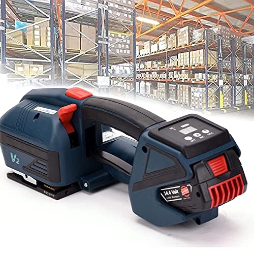 Cercleuse électrique, cercleuse Automatique avec écran LCD, banderoleuse alimentée par Batterie 4000 mAh pour feuillards PP Pet, idéale pour l'emballage de boîtes et de palettes
