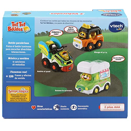 TutTut Bólidos Pack de 3 coches interactivos para jugar en casa 5
