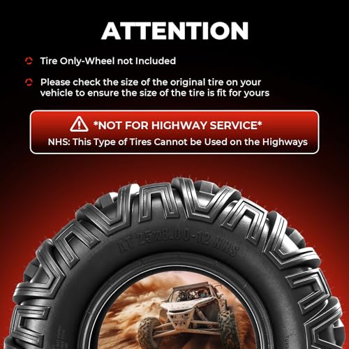 MOTOOS 25x8-12 Front & 25x10-12 Rear