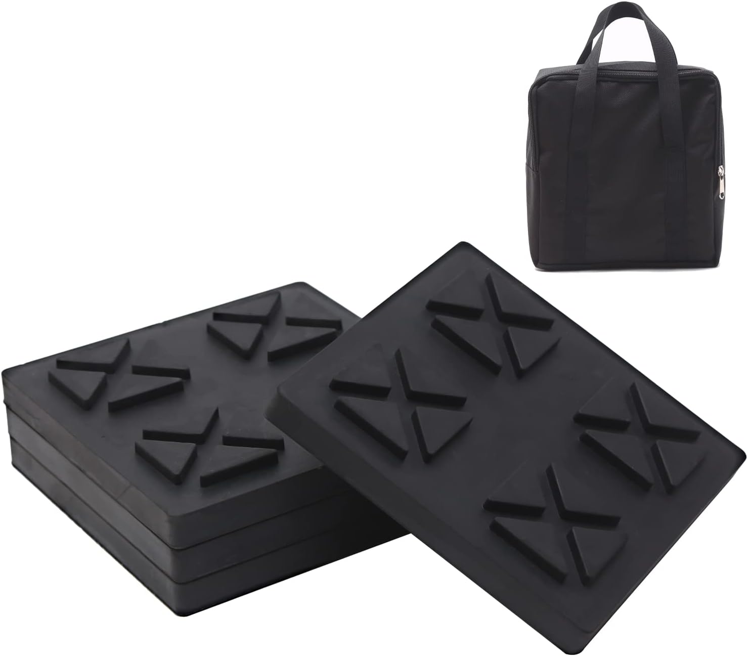 Homeon Wheels RV Leveling Block Flex Pads,Rubber RV Mat