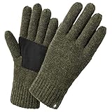 Pinewood 1122 Wool Knitted Handschuh Moosgrün Melange (194) M-L
