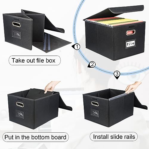 Desihum Collapsible File Organizer Box thumb #4