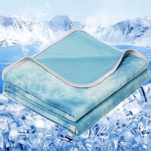 Image of inhand Cooling Blanket Twin Size (60 inchx80 inch), Cooling Blankets for Hot Sleepers, Absorbs Heat to Keep Adults Cool for Summer Nights Sweats, Thin Cold Lightweight Blanket for Couch Bed, All Season Use