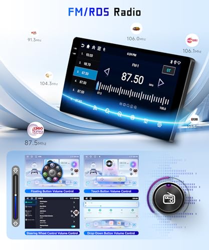 Image of 4G+128G Car Radio Stereo for Honda Civic 2016-2020, 9inch HD in-Cell Touch Screen /Android 15 /Wireless CarPlay /Android Auto /GPS /WiFi /5.0Bluetooth /FM /RDS /SWC /AHD Backup Camera