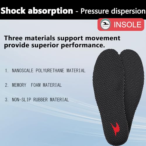Image of Shoe Insoles, Comfort Thin Lightweight Shock Absorption and Cushion Shoe Insole, Best Insoles for Men and Women for Everyday Use (Yellow Lines, XXL: Men 12-14 / Women 13.5-15 -(290mm-300mm))