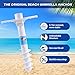 Ohuhu Beach Umbrella Sand Anchor Stand Holder with 5-Spiral Screw, One Size Fits All Beach Umbrella for Sand Heavy Duty Wind (1 Pack)