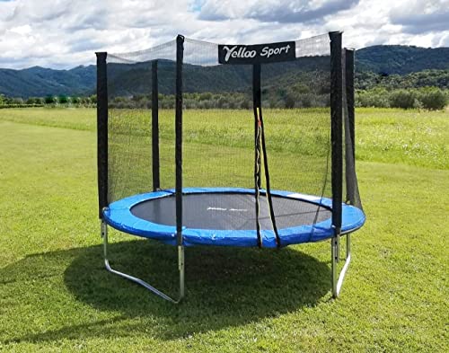 YELLOO Sport - Trampoline Exterieur Enfant Certifié CE TUV GS (Ø 185 245 305 366) Jeux Exterieur Enfant Sécurisé avec Filet de Protection – Image 7