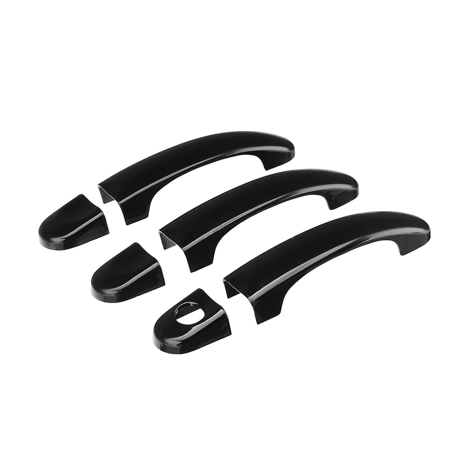 DBCKLS Vehicle Exterior Outer Door Handle for Transporter for T5 for T6 2003-2015 for Caddy for Touran Car Black Door Handle Cover Trim