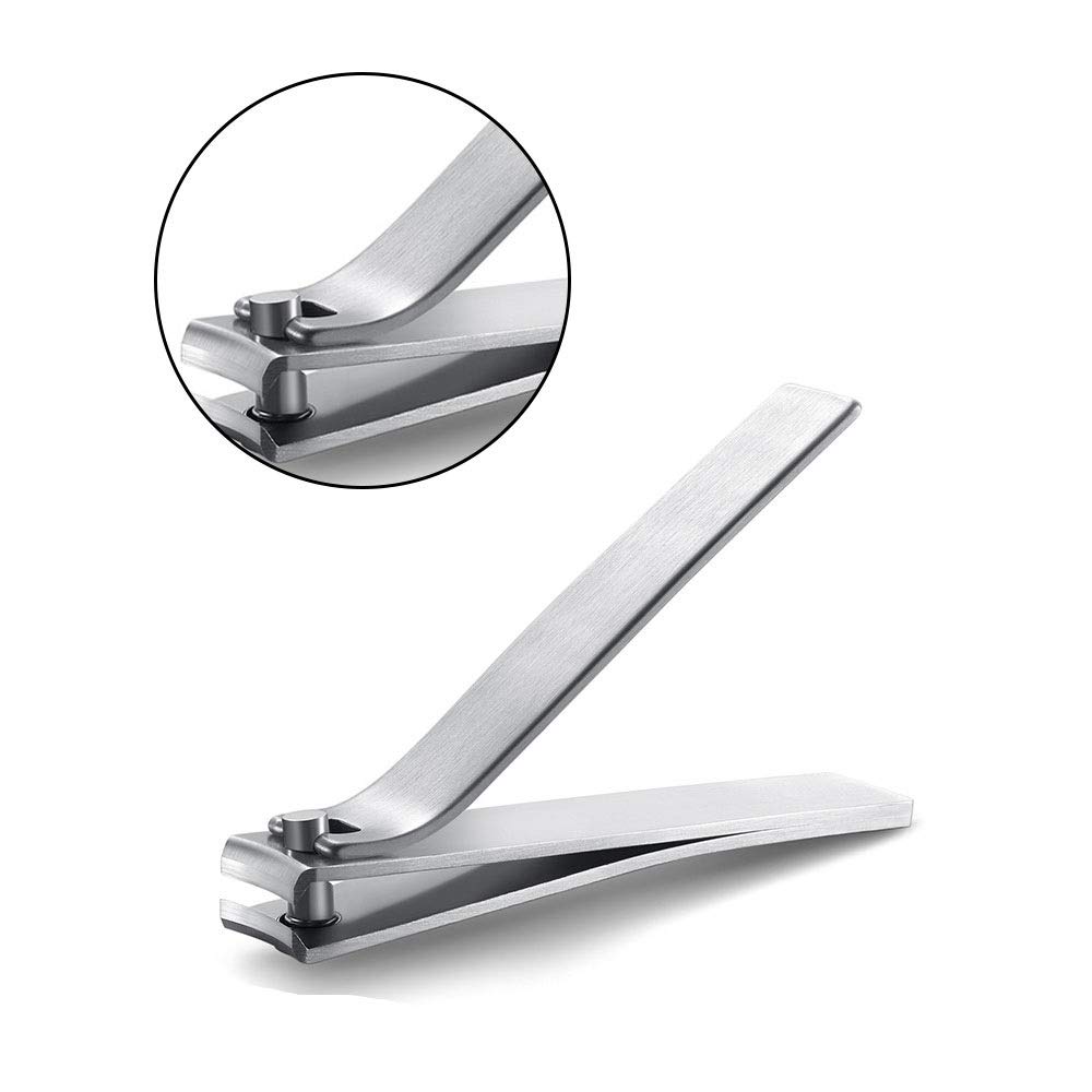 XIANGFAZJD Cortauñas Clippers de uñas Niños Adultos Acero Inoxidable Silver Clippers de uñas 53 * 35 mm Acero Inoxidable Clippers de uñas
