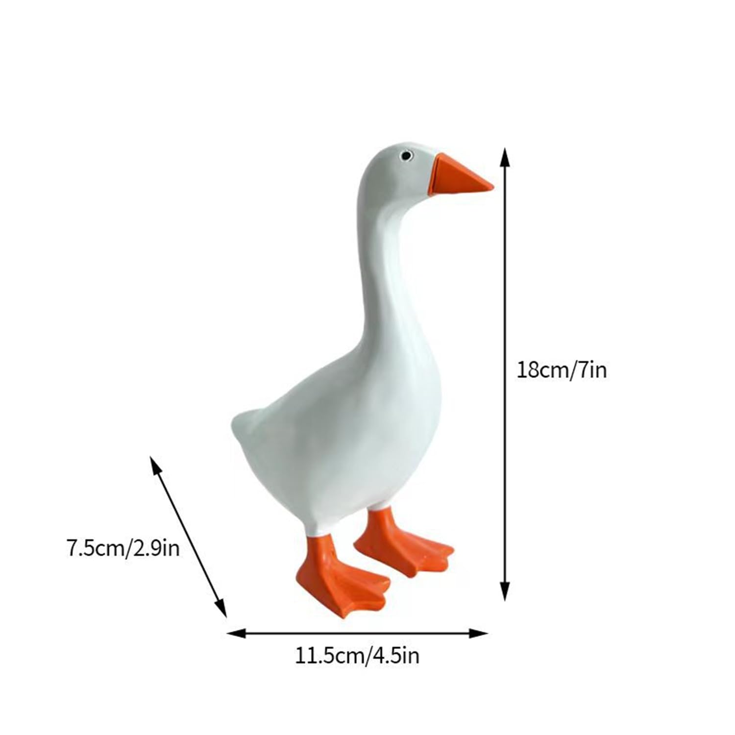 gotosee Magnetic Goose Statue Funny Cute Home Room Office Table Desk Decor Gifts