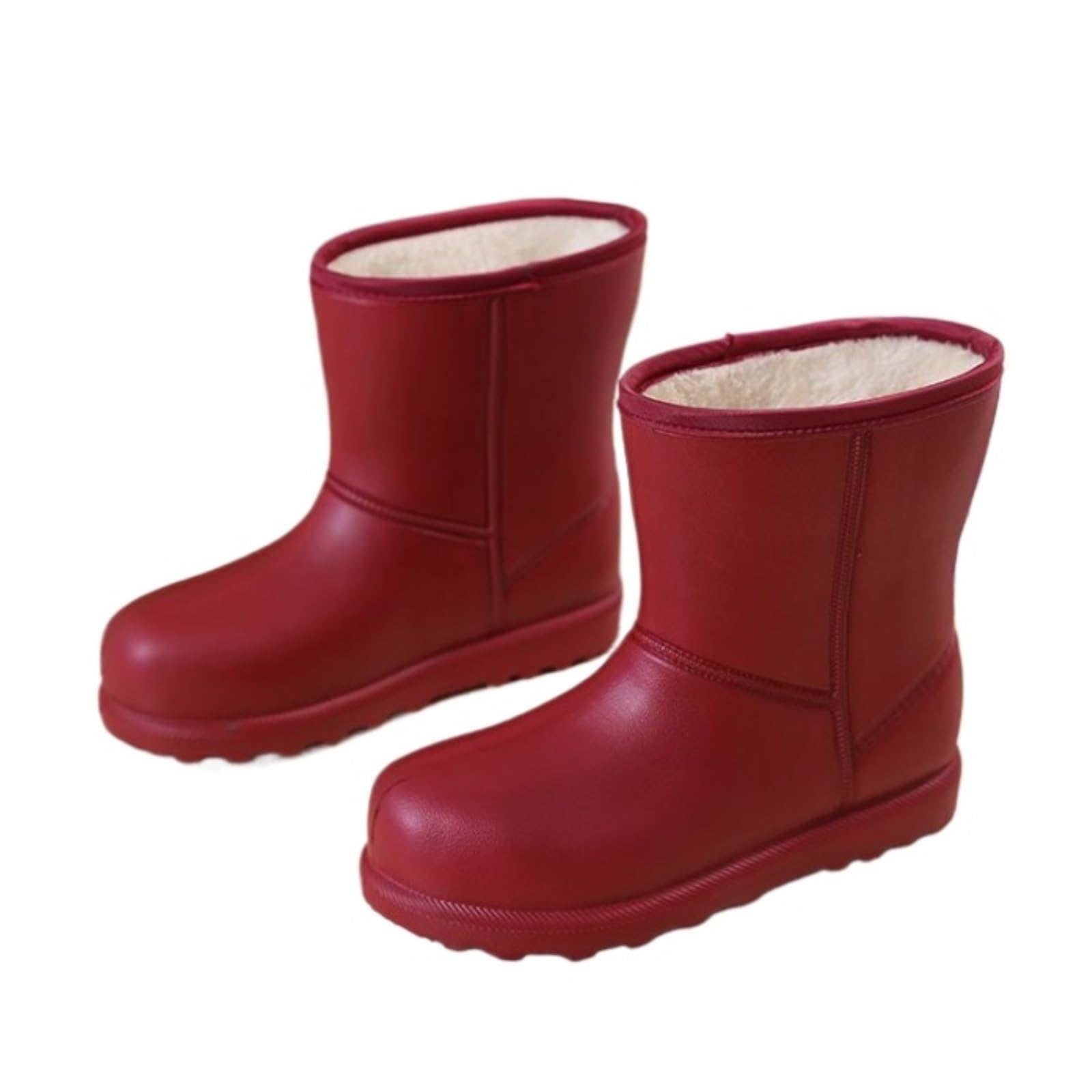 Kalosze Gumowce Lekkie Damskie Polarowe Buty Śniegowe Antypoślizgowe Ciepłe Kalosze Kuchenne I Pralnicze Robocze Rain Boot