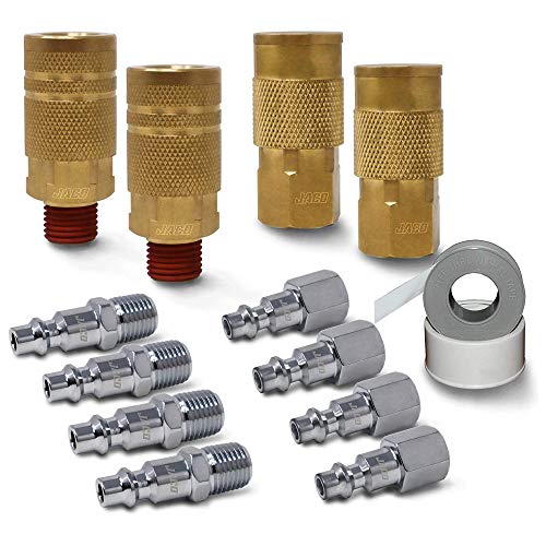 JACO Industrial Quick Connect Air Hose Fittings | Plug & Coupler...