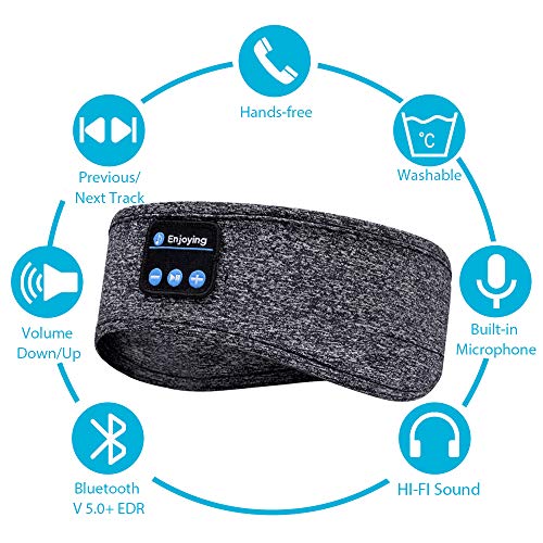 Fones de ouvido para dormir, fones de ouvido Bluetooth para dormir, fones de ouvido com alto-falante