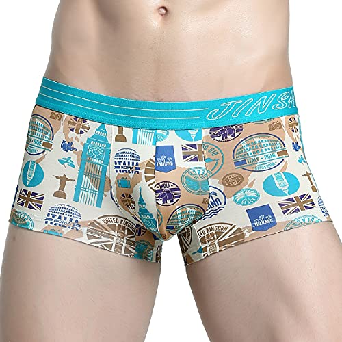 JINSHI Men's Underpants 5 Pack Stretch Boxer Briefs for Men Pack Short Leg Underwear Breathable2