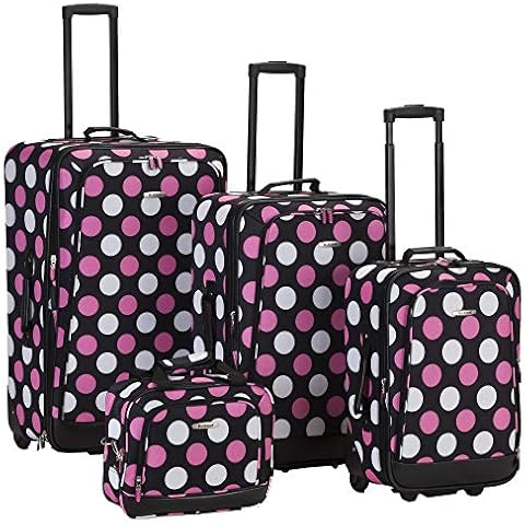 Rockland Escape 4-Piece Softside Upright Luggage Set Cover