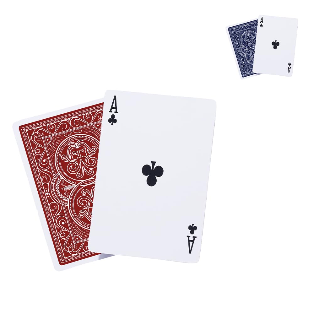 Weighted Heavy Deck of Cards Ideal for Outdoors, Red, Pack of 1
