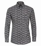 CASAMODA Freizeithemden Print Comfort Fit Dunkelblau M