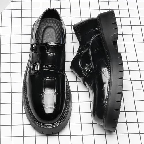 Mens Dress Shoes Modern Classic Slip on Oxfords Formal Casual Business Wedding Work Monk Strap3