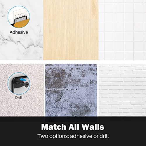 Yawsoup Shower Caddy,4-Pack Shower Shelf,Shower Organizer Can Be Wall-Mounted Without Holes,For Shower Organizer&Bathroom Storage. #TOP5