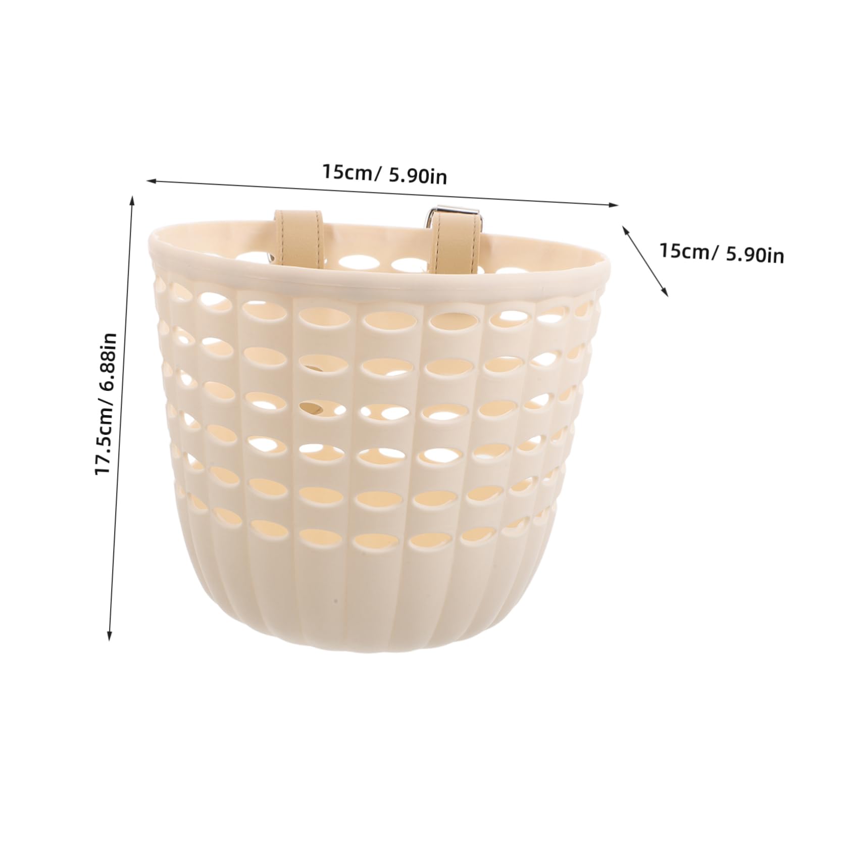 Balacoo 2pcs Kids Bike Basket: Plastic Front Handlebar Basket for Children's Bicycle Scooter Tricycle Accessories for Outdoor Fun