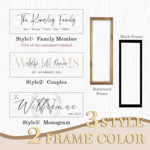 Personalized Custom Wooden Name Sign for Weddings, Bridal Showers, and Newlywed Gifts - Unique Home Decor with Established Date - Image 4