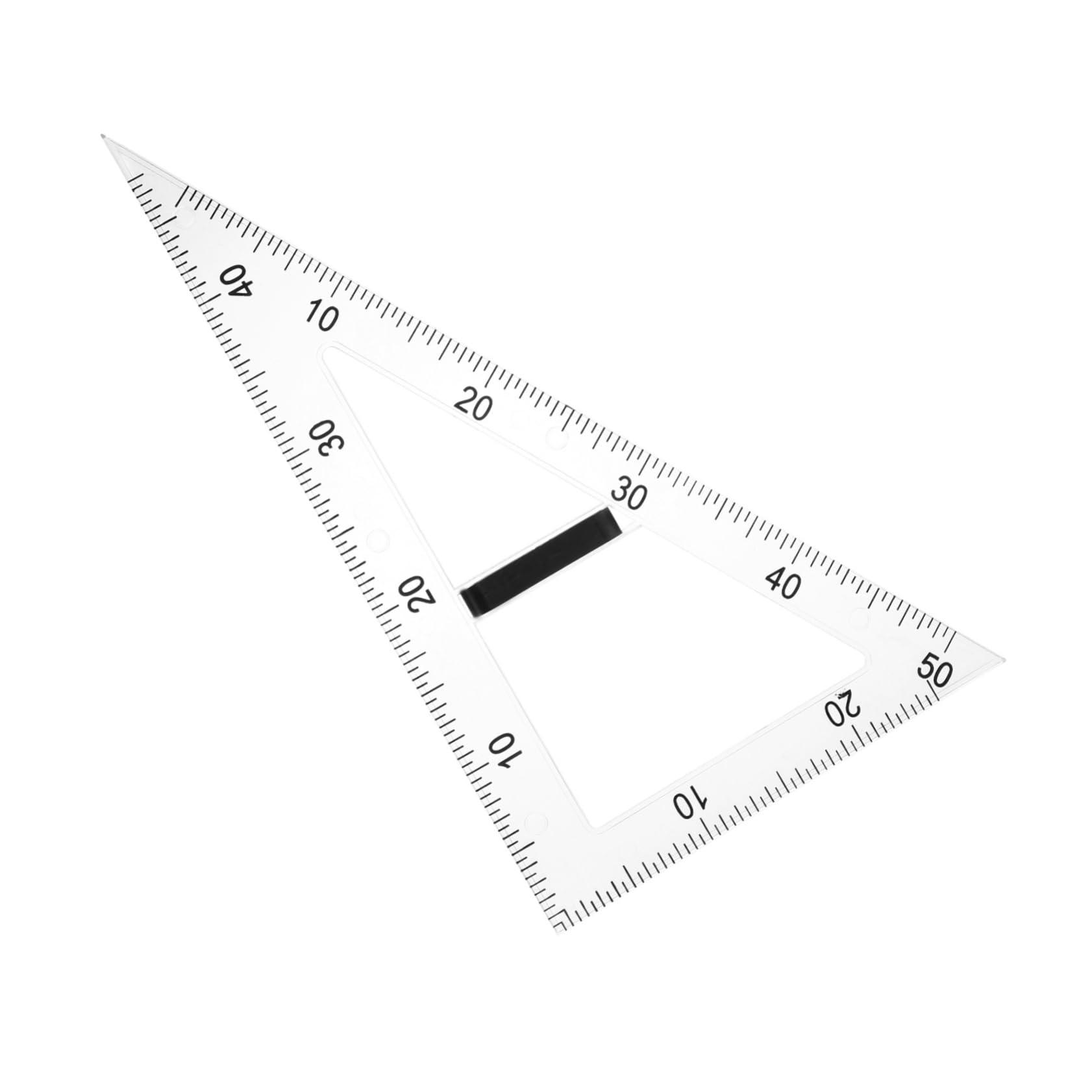 Dreiecklineal zum Zeichnen aus Transparentem Abs mit Magnetischem Design 60 Grad Winkel Leichtes Ablesen Geeignet für Physik und Mathematik im Unterricht