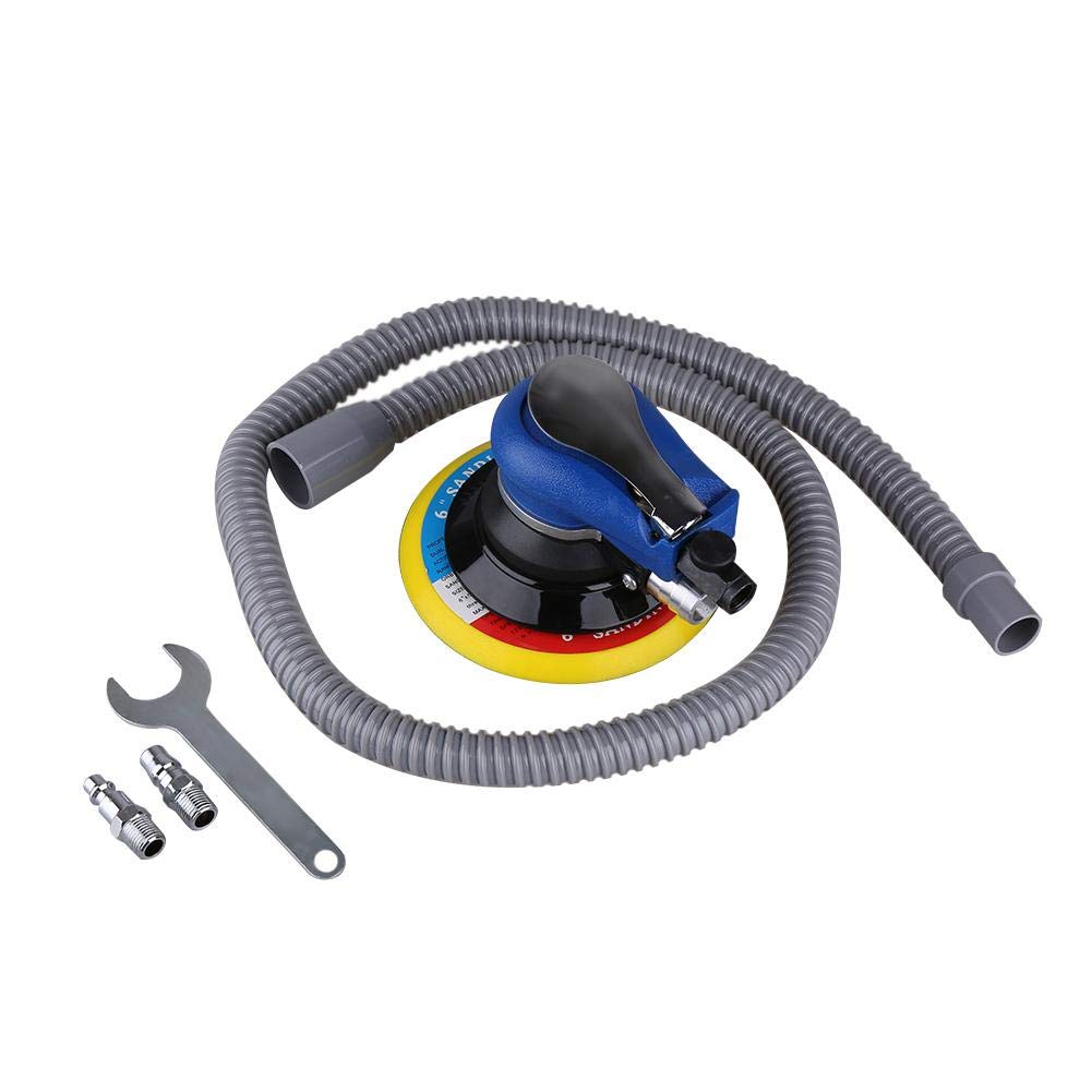 Lijadora Orbital, 6 pulgadas 150 mm Lijadora Orbital 10000 RPM Neumática Amoladora Pulidora para coche Car Body Orbit de abrasiva