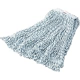 Rubbermaid Commercial Products Finishing Mop, String, Loop, 1 Band - Medium, White