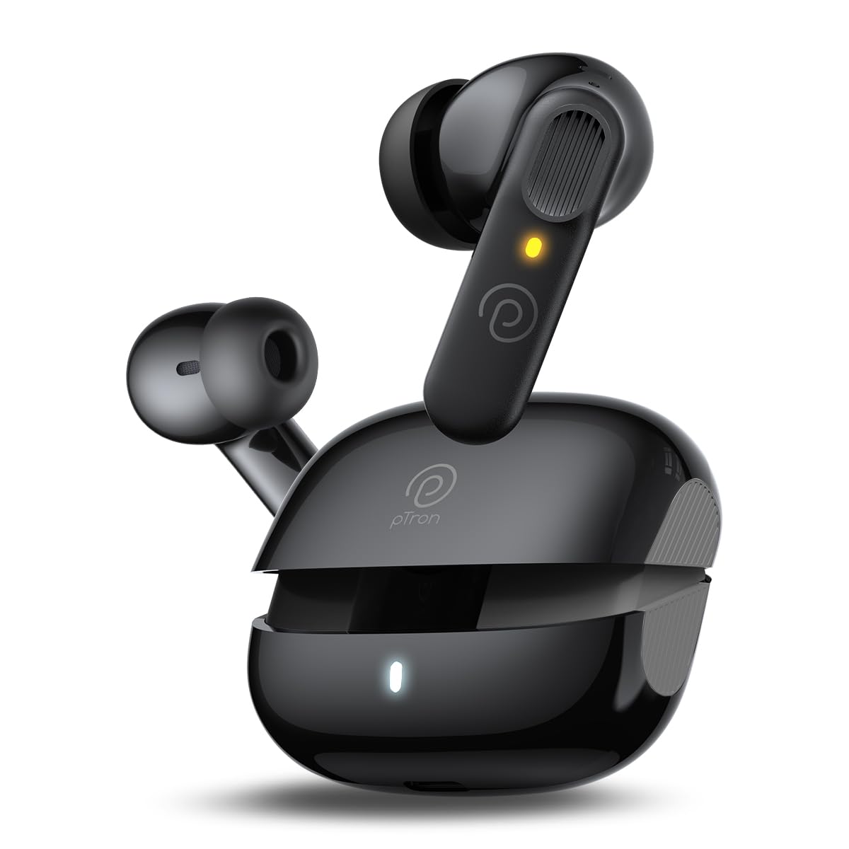 pTron Zenbuds 1 V2 ANC Bluetooth in Ear Earbuds 32Db Quietsound Tech,13Mm Hyperdrivers with 4D Panaromic Audio,4 Quadpro ANC Mics,40Ms Low Latency Game/Music Modes,Bluetooth V5.3(Black) (B0D5YRM8P3) Amazon Price History, Amazon Price Tracker