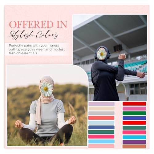 Non Slip Lightweight Jersey Hijabs for Women – Breathable, Soft Stretchable Jersey Fabric4