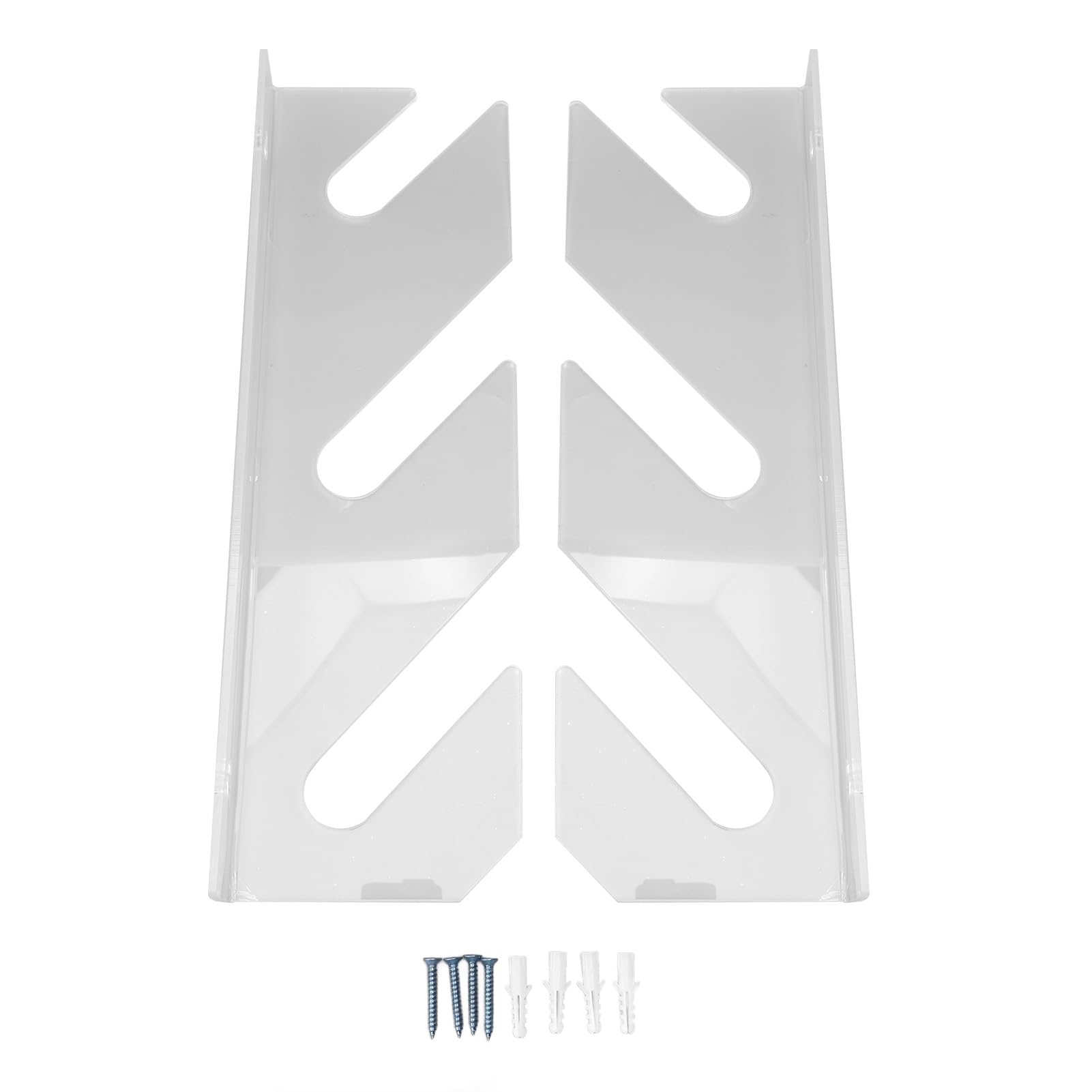 WOHPNLE Skateboard Wall Mount Display Rack, Acrylic 3 Tier Horizontal Skateboard Rack with Hangers for Snowboard, Longboard, and Skateboard Storage