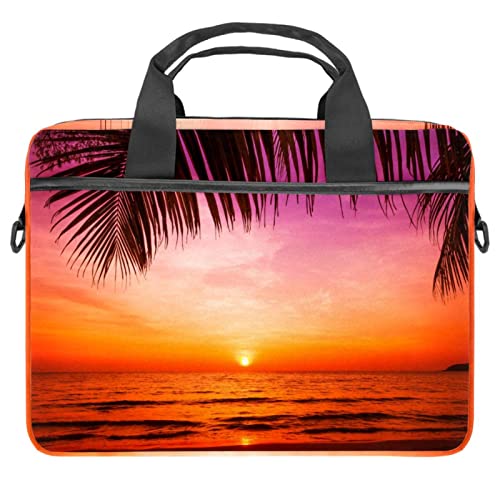 Housse ordinateur portable 14.5 pouces Palm Sunset avec bandoulière