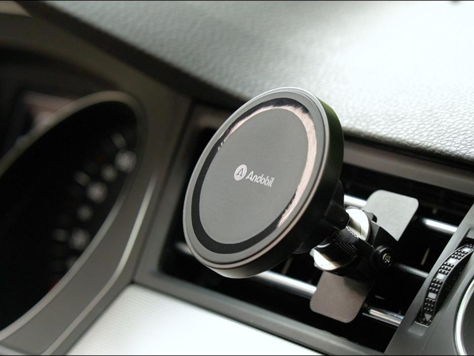 ICAILIN Handyhalterung Auto Für MagSafe [Runde Lüftung], Magnetische KFZ-Halterung Für Mercedes A/B/C/V/GLC/Sprinter, Kompatibel Mit IPhone & Samsung