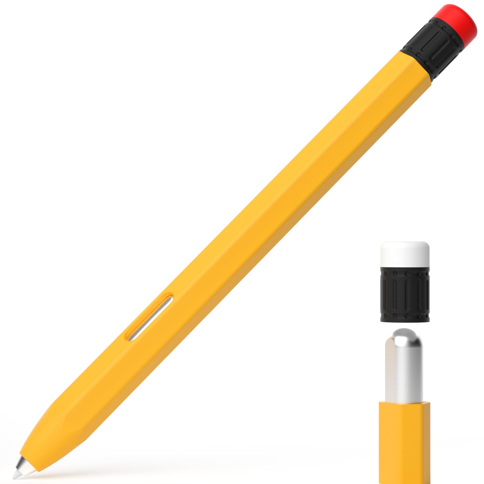 AZF Compatible with S Pen case，Samsung Galaxy Tab S7/S7+/S7 FE/S8/S8+/S8  Ultra/S9/S9+/S9 Ultra Pencil Case Classic Design Silicone Protective Sleeve