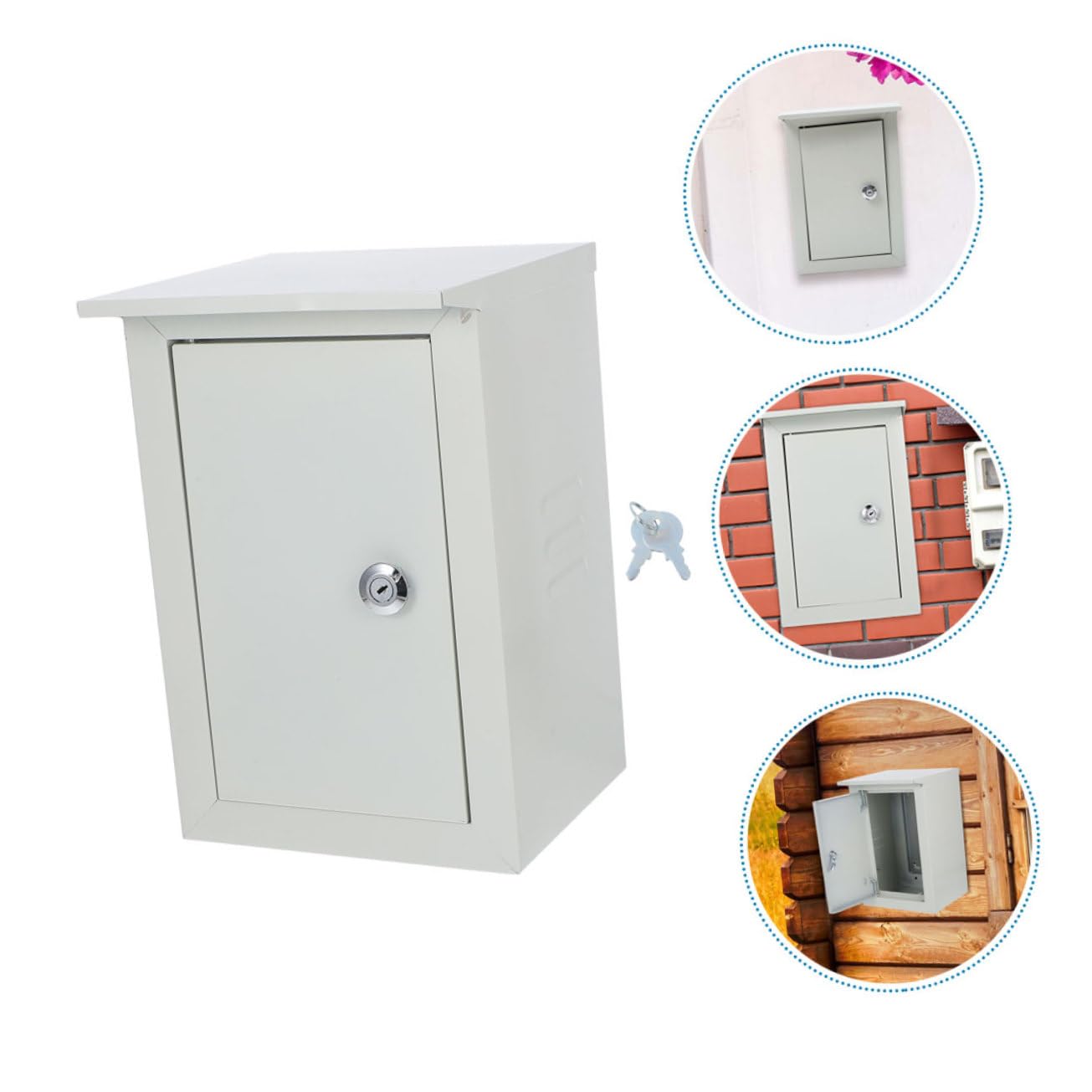 Operitacx Scatola Elettrica per Esterni Alluminio Controllo Elettrico Montata Muro Elettrica per Installazioni Outdoor