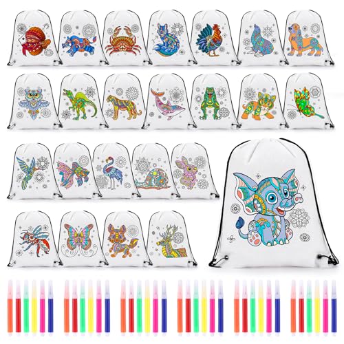 Pasimy 24 Pack 11 X 14 inch Mandala Animals Coloring