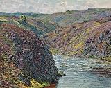 RZHRHJES Ölgemälde Wandbilder Abstrakte Leinwand Kunst Wandkunst Bild Druck Schluchten der creuse am ende des tages von claude monet Kunst Leinwand Poster für Wanddekoration 60x90cm