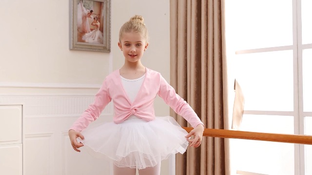 Amazon.com: Soudittur Ballet Wrap Top Cotton Long Sleeve Dance