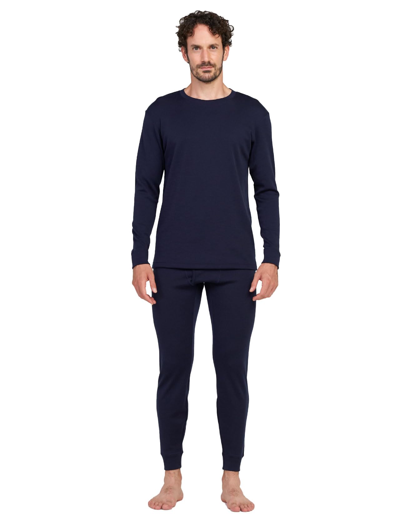 LAPASA 100% Lana Merino Completo Termico Uomo Peso Outdoor Hiking M31/M126 - Abbigliamento Intimo Caldo Pantaloni e Canotta Intimo Trekking Alpinismo Outdoor Calcio Running
