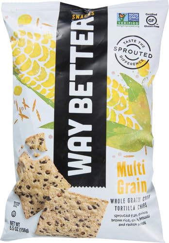 Miniatura 2 de Way Better Snacks Chips de tortilla multigrano, 5.5 oz