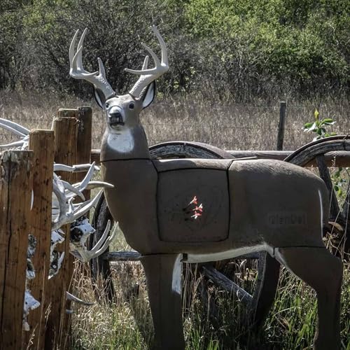 Image of GLENDEL Buck 3D Archery Target, Stops All Broadheads and Field Tips, Replaceable 4-Sided PolyFusion Core, Mimics the Proportions of Whitetail Deer with 150 inch B&C Antlers