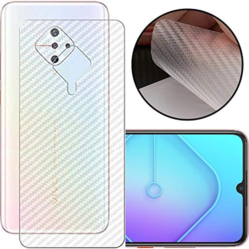 Image of Compatible with Vivo S1 Pro Back Screen Protective Film Carbon Fiber Skin Transparent Screen Guard Sticker