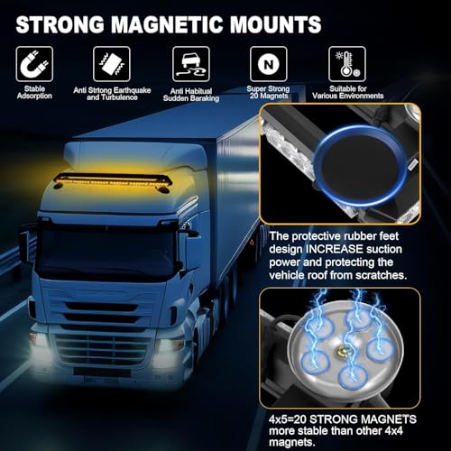 Luces intermitentes de peligro para techo en asistencia en carretera 4