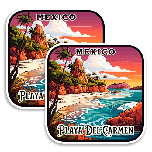 Imanes decorativos de vinilo multicolor 4 pulgadas pack 2