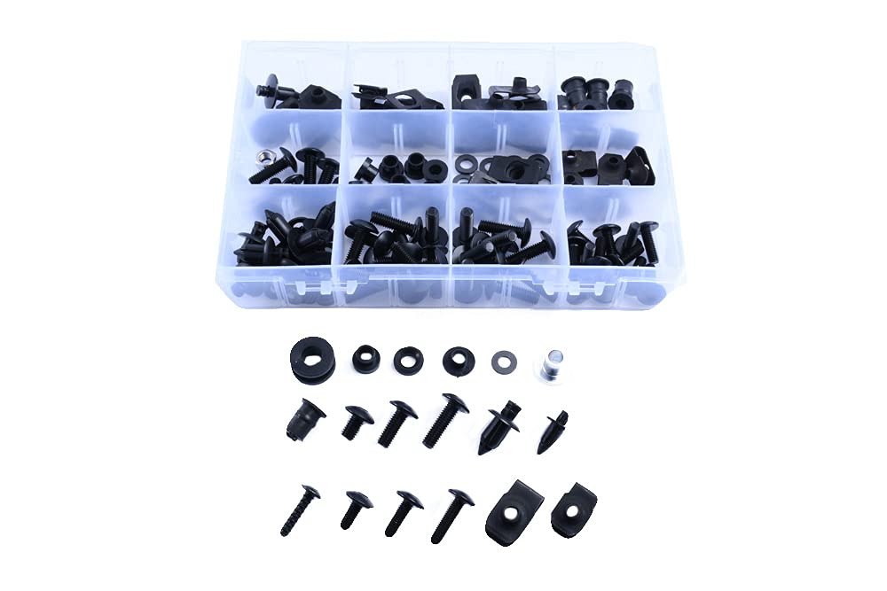 avdb-moto Kit Viti Viteria Carena M5, M6 compatibile con YAMAHA YZF R6 YZF-R6 2008-2016 (Nero)