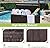 Greesum 120 Gallon Outdoor Storage Box with Lock - Woodgrain Plastic Deck Box, Reinforced Lid & Heavy Duty Design, Easy Assembly for Garden, Patio, Lawn, Dark Brown