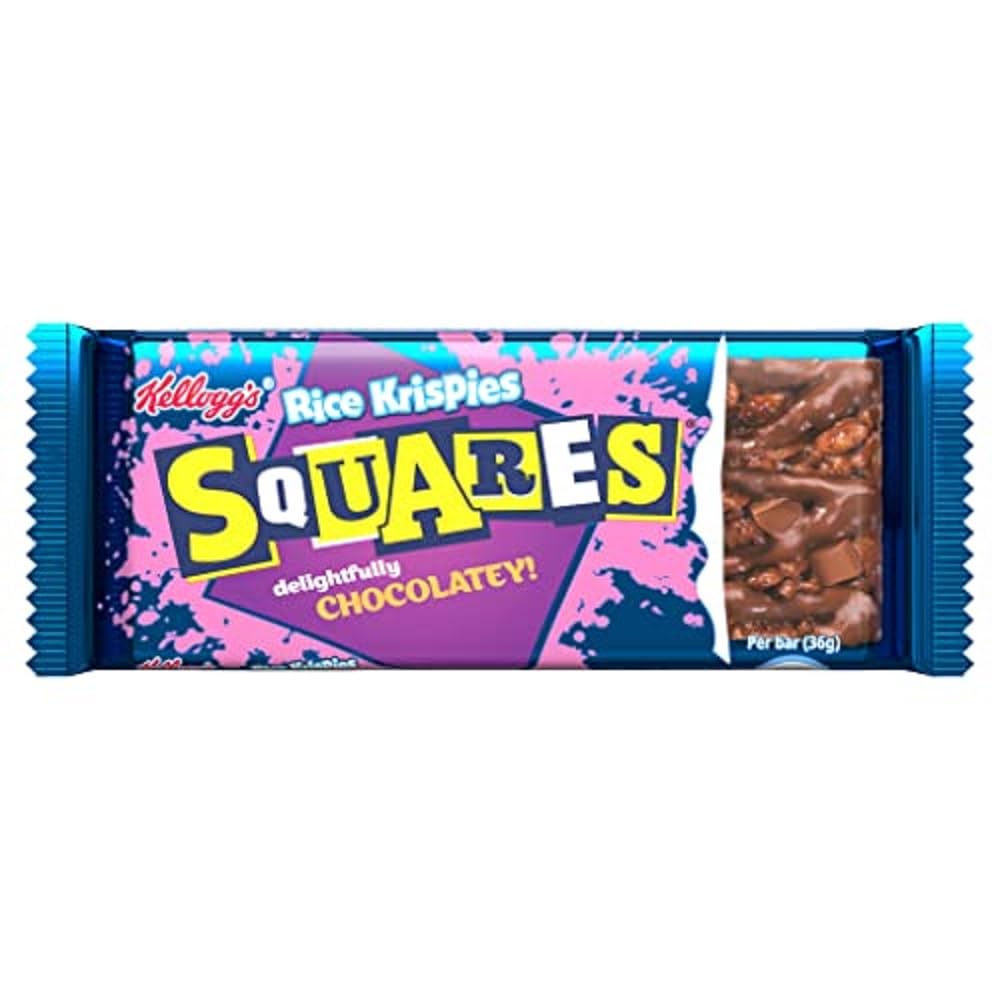 Kellogg's Rice Krispies Squares Cereal Bar Totally Chocolate, 36g