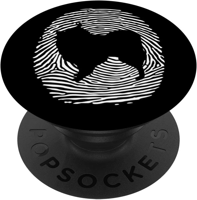 Volpino Italiano Perro ADN I Huella Dactilar Volpino Italiano Perro PopSockets PopGrip Intercambiable